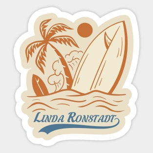 Vintage summer linda ronstadt Sticker